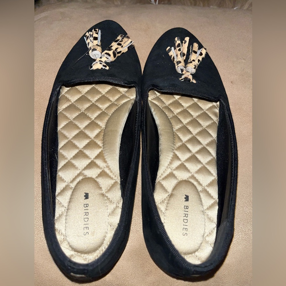Bodies Starling Flat w/ Leopard Tassle - 7.5 NWOT